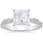 18K White Gold Petite Luxe Twisted Vine Diamond Ring (1/4 ct. tw.), smalltop view