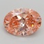 2.30 Ct. Fancy Intense Pink Oval Lab Grown Diamond