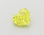 1.01 Ct. Fancy Vivid Yellow Heart Lab Grown Diamond