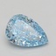 1.01 Ct. Fancy Vivid Blue Pear Lab Grown Diamond