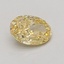 0.71 Ct. Fancy Intense Yellow Oval Lab Grown Diamond