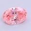 2.10 Ct. Fancy Vivid  Pink Oval Lab Grown Diamond