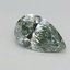 0.69 Ct. Fancy Intense Green Pear Lab Grown Diamond