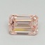 1.00 Ct. Fancy Intense Pink Emerald Lab Grown Diamond