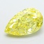 5.53 Ct. Fancy Vivid Yellow Pear Lab Grown Diamond