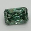 3.09 Ct. Fancy Vivid Pacific Green Radiant Lab Grown Diamond