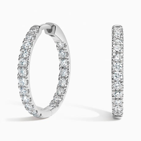 Perfect Luxe Hoop Lab Grown Diamond Earrings