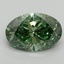 2.13 Ct. Fancy Vivid Pacific Green Oval Lab Grown Diamond
