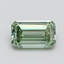1.02 Ct. Fancy Intense Pacific Green Emerald Lab Grown Diamond