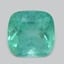 7.0mm  Green  Cushion   Emerald