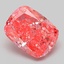 3.19 Ct. Fancy Vivid Pink Cushion Lab Grown Diamond