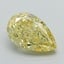 2.41 Ct. Fancy Intense Yellow Pear Lab Grown Diamond