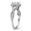 Twisting Halo Diamond Ring, smallside view