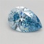 2.70 Ct. Fancy Vivid Blue Pear Lab Grown Diamond
