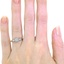 The Felipa Ring, smallzoomed in top view on a hand