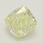 1.07 Ct. Fancy Light Yellow Cushion Diamond