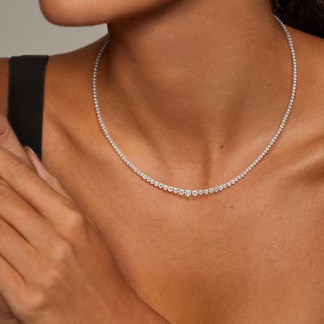 5 Carat Diamond Tennis Necklace