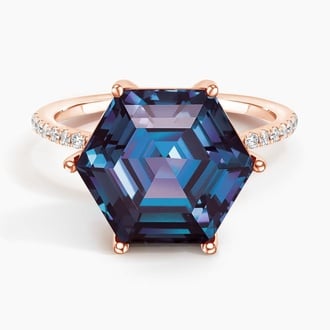 Masquerade Lab Alexandrite and Diamond Cocktail Ring