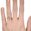 The Denna Ring, smallzoomed in top view on a hand