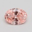 1.31 Ct. Fancy Intense Pink Oval Lab Grown Diamond