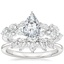 18K White Gold Amaranta Diamond Ring (1/2 ct. tw.) with Agave Diamond Ring