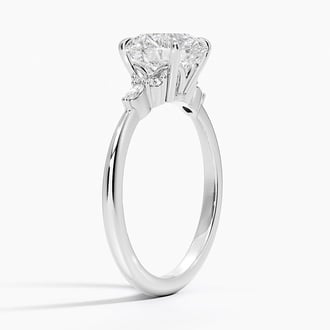 Nadia Ring with 2ct Oval Lab Diamond Center Stone