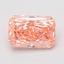 1.08 Ct. Fancy Vivid Pink Radiant Lab Grown Diamond