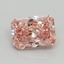 1.00 Ct. Fancy Vivid Pink Radiant Lab Grown Diamond
