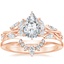 14K Rose Gold Secret Garden Diamond Ring (1/2 ct. tw.) with Lunette Diamond Ring