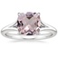 18K White Gold Reverie Solitaire Ring, smalltop view