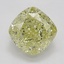 1.50 Ct. Fancy Yellow Cushion Diamond