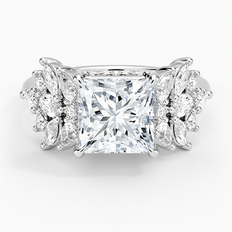 18K White Gold Grand Nadia Diamond Ring