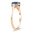 The Katharyn Ring, smalltop view on a hand
