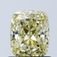 1.04 Ct. Fancy Intense Yellow Cushion Lab Grown Diamond
