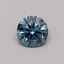 0.32 Ct. Fancy Vivid Blue Round Lab Grown Diamond