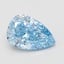 3.06 Ct. Fancy Vivid Blue Pear Lab Grown Diamond