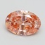 1.50 Ct. Fancy Intense Pink Oval Lab Grown Diamond