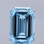 11.75 Ct. Fancy Vivid Blue Emerald Lab Grown Diamond