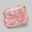 5.11 Ct. Fancy Vivid  Pink Cushion Lab Grown Diamond