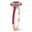The Lorriane Ring, smalltop view on a hand