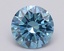 1.50 Ct. Fancy Vivid Blue Round Lab Grown Diamond