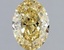 1.10 Ct. Fancy Intense  Yellow Oval Lab Grown Diamond