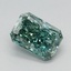 1.19 Ct. Fancy Vivid Bluish Green Radiant Lab Grown Diamond