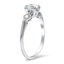 The Crysta Ring, smalltop view on a hand