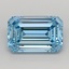 2.51 Ct. Fancy Vivid  Blue Emerald Lab Grown Diamond