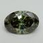 6.01 Ct. Fancy Vivid Green Oval Lab Grown Diamond