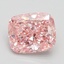 2.10 Ct. Fancy Intense Pink Cushion Lab Grown Diamond