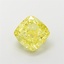 3.03 Ct. Fancy Intense  Yellow Cushion Lab Grown Diamond