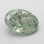 5.11 Ct. Fancy Vivid Green Oval Lab Grown Diamond