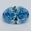 2.01 Ct. Fancy Vivid Malibu Blue Oval Lab Grown Diamond